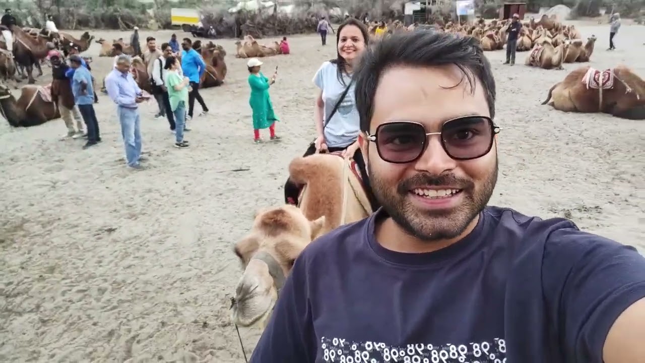 Ladakh Tour - Day 3 | Khardung La Pass | Diskit Gompa Monastery | Nubra Sand Dunes